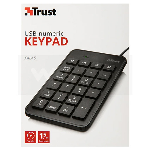 Teclado TRUST XALAS numérico