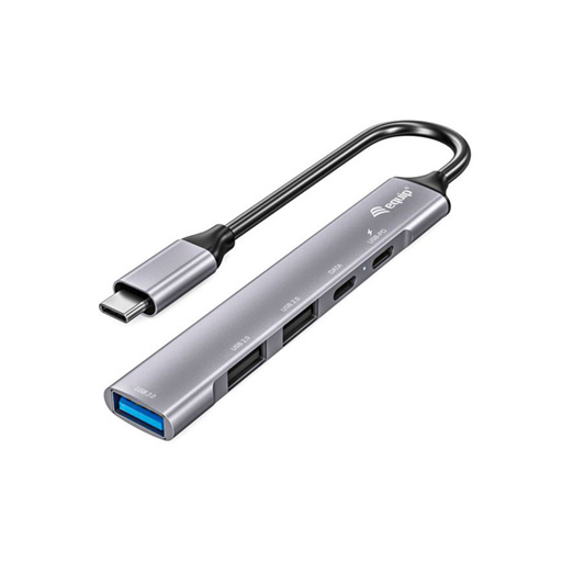 Equip Hub USB-C com 1x USB 3.0, 2x USB 2.0 e 1x USB-C PD