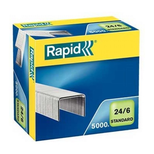 Agrafos 24/6 Rapid (2/20 Folhas) Cx5000un - 1un