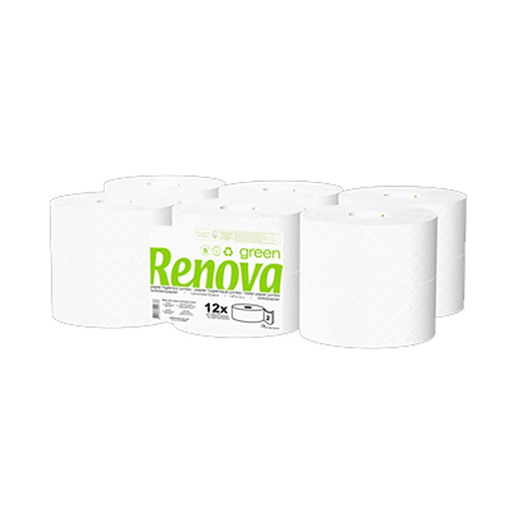 Renova Green Papel Higiénico (Jumbo) 2Fls 120mts (Pack12) 