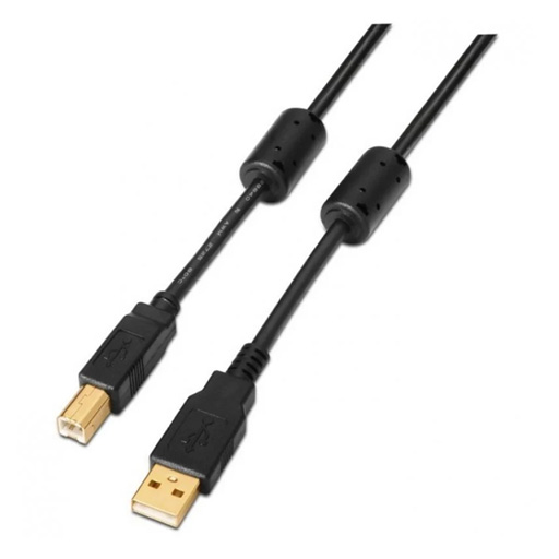 Aisens Cabo USB 2.0 Impresora - Tipo A Macho a Tipo B 3M