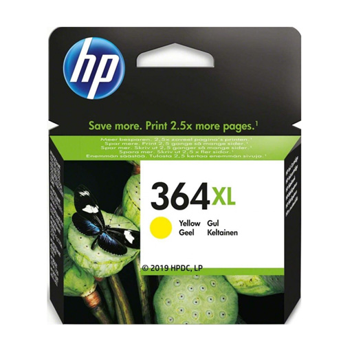 HP 364XL YELLOW INK CARTRIDGE WITH VIVERA INK	