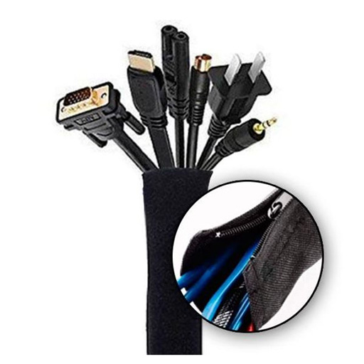 Organizador de Cabos Preto (2 mts) - BIWOND