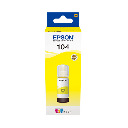 Epson Tinteiro 104 Amarelo C13T00P440 70ml 7500 Pág.