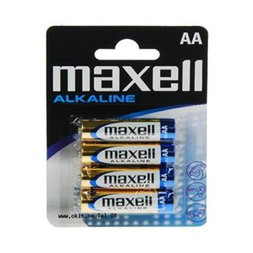 MAXELL PILHAS LR06 AA 4 ALCALINAS