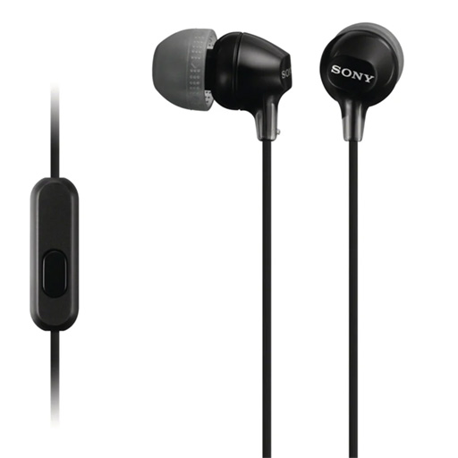 Sony MDR-EX15APW Branco - Auscultadores de Tipo Auricular Fechado para Smartphone