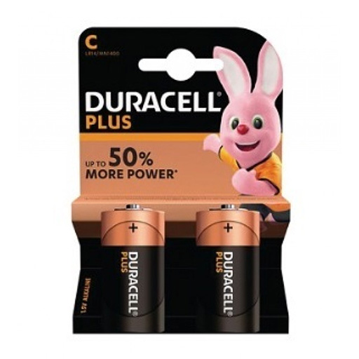 Duracell PLUS 2 Pilhas Alcalinas 1,5V C / LR14