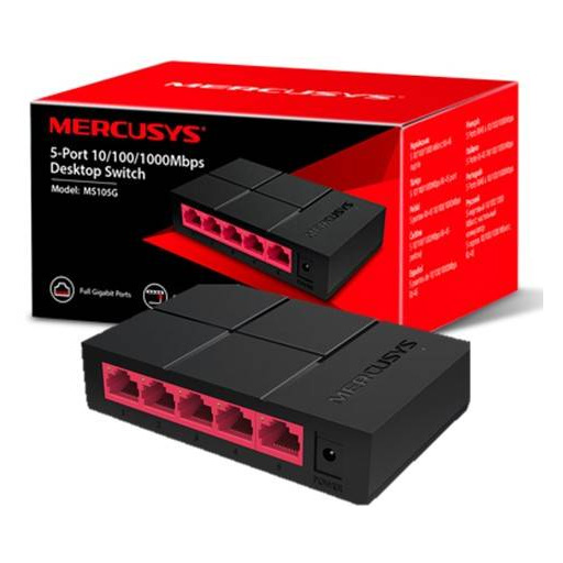 MERCUSYS SWITCH MS105G MINI 5 PORTAS GIGABIT UNMANAGED