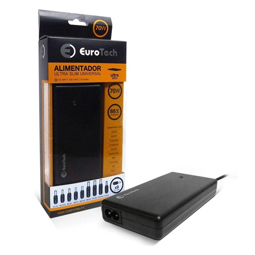 EUROTECH CARREGADOR UNIVERSAL 70W