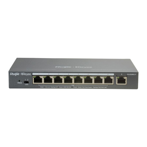 Reyee Managed Gigabit POE Switch 9 Ports (8 x POE) 120W