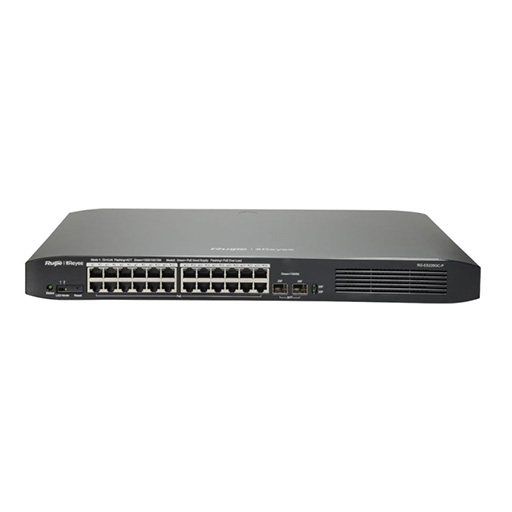 Reyee Managed Gigabit POE Switch 24 Ports PoE 370W +2SFP 