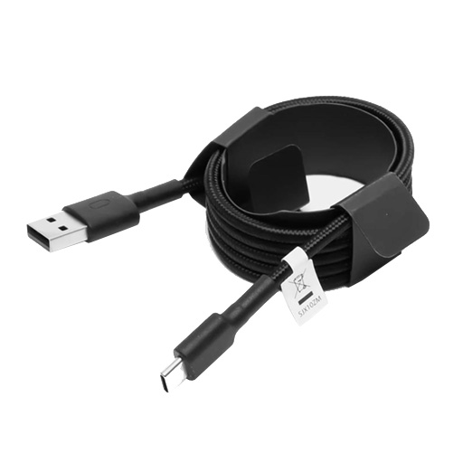 Cabo XIAOMI Mi Braided USB Type-C 100cm preto