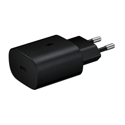 Carregador Samsung Tipo-C Fast Charger 25W Preto (EP-TA800EBE+EP-DA705BBE)