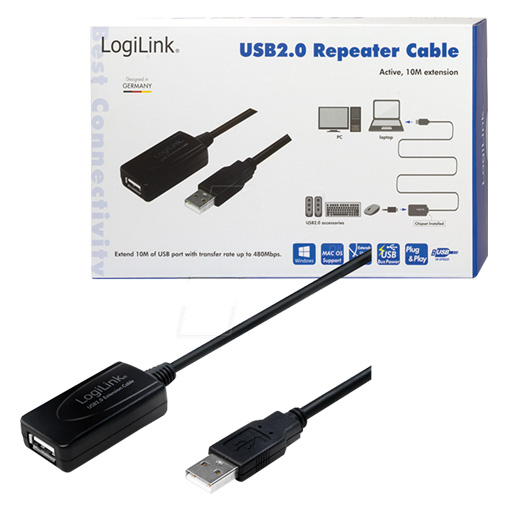 LOGILINK REPARIDOR ACT. USB2.0 TIPO A M/F 10