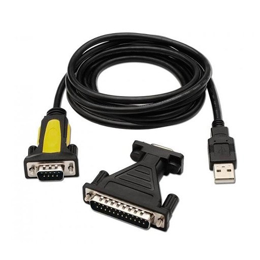 Cabo Adaptador USB Macho - RS232 Macho (1,8 mts) - AISENS