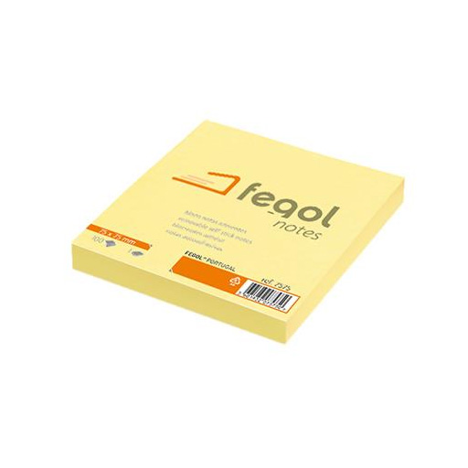 [170047575] FEGOL Bl. Aderente Notes 75X75 Amarelo (100FLS)