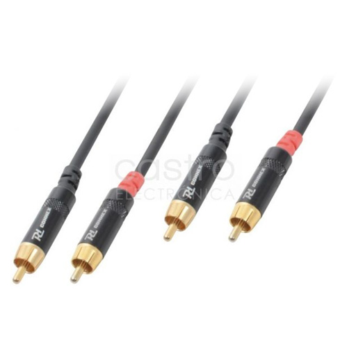 [177.092] Cabo 2 RCA Macho - 2 RCA Macho (3 mts) - POWER DYNAMICS CONNEX