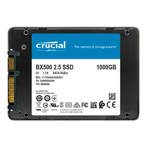 [CT1000BX500SSD1] CRUCIAL BX500 1000GB SATA3 TLC