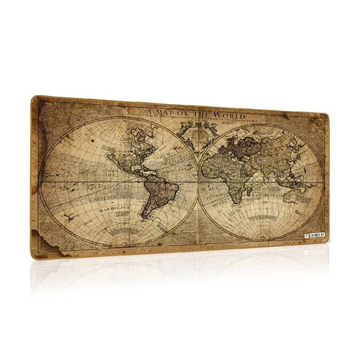 [SUBMP-01PUW03] Tapete Rato e Teclado Subblim Mapa Mundo Vintage 900x400x3mm
